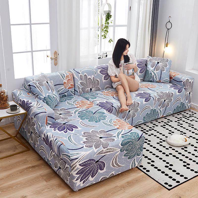Solid Color Elastic Universal Slipcover All-inclusive Anti-slip Sofa Covers Towel for Dining Room 1/2/3/4 Seater Stretch Sofa Covers