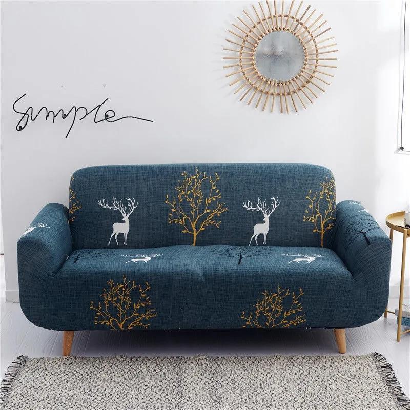 Elastic Sofa Cover 1/2/3/4 Seater Stretch Sofa Slip Cover Anti Slip Casual Simple Sofa Slipcover for Living Room Bedroom Home Decor Sofa Cushion
