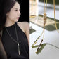 Women's Sweater Necklace Pendant Necklace Diamond Bamboo Necklace Long Clothes Decorative Chain Personalized Ornaments Mom Daughter Gifts Jewelry