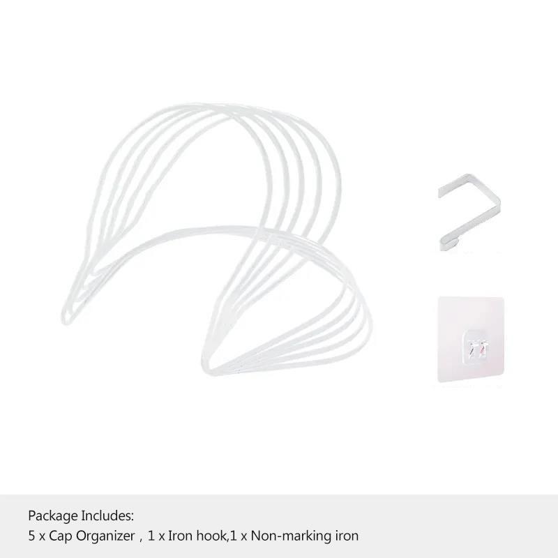 Hat Finishing Storage Shelf Creative Household Wall-mounted Door Behind The Coat and Hat Storage Artifact Dormitory Hook Rack Scarf Rack