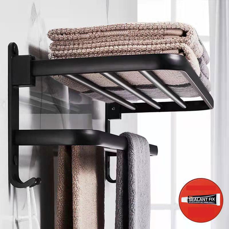 Bathroom Towel Rack Porte Serviettes Toilet Rack Toilet Storage Rack Wall Hanging Clothes Hook Towel Rack Accroche