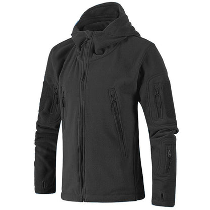 Outdoor Autumn and Winter Cold-proof Cardigan Jacket Fleece Plus Size Sports Leisure Top Couple Fleece Jacket