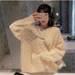 Autumn Winter Thick Sweater Women Knitted Ribbed Pullover Sweater Long Sleeve Turtleneck Jumper Soft Warm Pull Femme