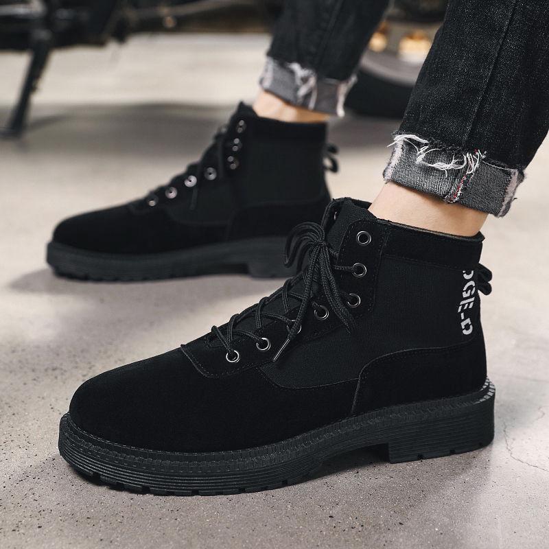 Men Boots Fashion Motorcycle Boots Autumn Winter Men Ankle Martin Boots Retro Vintage Boot Shoes