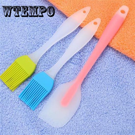 Non Stick Baking Silicone Cake Spatulas Cake Flour Mixing Scraper Oil Bread Scraper