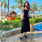 Sponge Cake Platform Sandals Female Fairy Style Summer Student Flat Roman Net Red Sandals