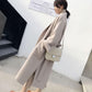 Urban Fashion Solid Women Casual Woolen Coat Female Long Windbreaker Jackets Korean Wool Coat Lady Overcoats