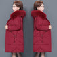 Middle Aged and Elderly Winter Cotton Padded Clothes Medium Length Mother's Down Cotton Padded Jacket