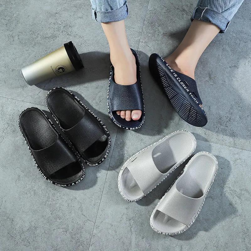 Summer Slippers Men and Women Wear Non-slip Indoor Couple Slippers