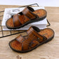 [Men Summer Sandals] Korean Style Beach Breathable Sandals Men's Soft-soled Sandals Slippers Comfortable Hollow Out Dual Purpose Sandals