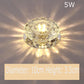 5W LED Crystal Recessed Ceiling Light Warm White+RGB 3 Modes Mini down Lamp Light Aisle Corridor
