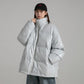 Winter Bright Face Cotton-padded Jacket Female Korean Version Loose Student Cotton-padded Jacket Thickened Warmth Stand-up Collar Bread Suit Jacket