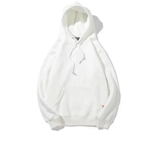 Pure Color Simple Hooded Plus Velvet Sweater Couple Thickened Hoodies Autumn and Winter Student Jacket Tide