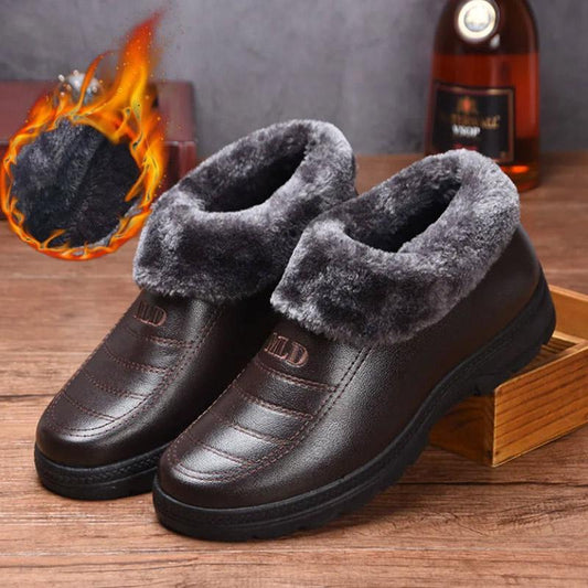 Winter Men's High-top Cotton Shoes Plus Velvet Padded Non-slip Warm Snow Boots