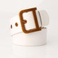 Ladies belt fashion D word buckle fashion wild dress wide belt decorative belt