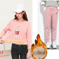 2pcs/set Women Fleece Liner Sweatshirt Tracksuit  Winter Casual Loose Jumper Plus Size  Outfits  Outwear