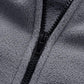 Polar Fleece Jacket Men's Lapel Versatile Cardigan Fleece Sweater Men's Warm Short Long Sleeve Zipper Jacket Comfortable and Breathable