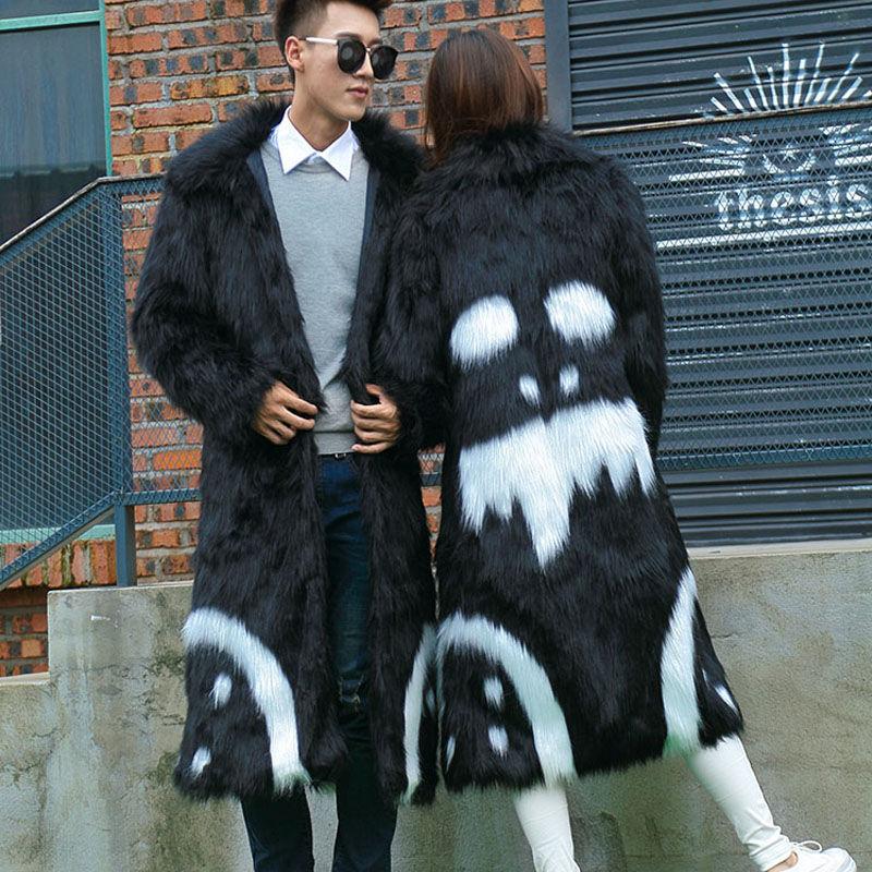 Fur Jackets Fashion Trend Domineering Imitation Fox Fur Mid-length Fur Lovers Windbreaker
