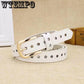 Fashion Leather Adjustable Belt Female Brown Waist Belts Women Dress Strap