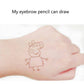 New super fine eyebrow pencil waterproof and sweatproof long lasting color fade student beginner