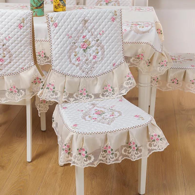 Chair Cover Seat Four Seasons General Non-slip Thickening Household European Style Stool Cushion Stitching Detachable Chair Cover