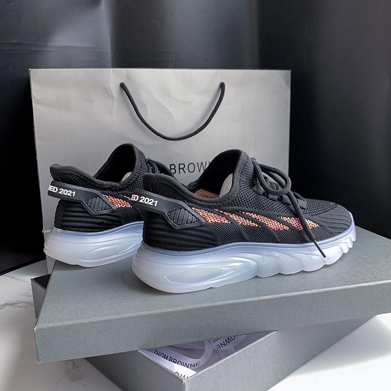 Korean Style Flying Weaving Women's Shoes Summer Students Sneakers Breathable Fitness Running Casual Shoes