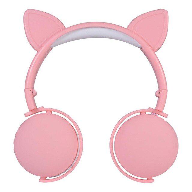 Durable Cartoon Bluetooth 5.0 Headset Wireless Foldable Little devil Cat-ear Antler Stereo headphone