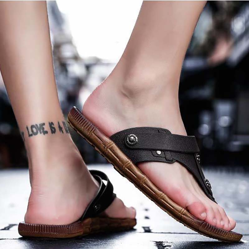 Summer Sandals Men's Outer Wear Men's Beach Shoes Non-slip Sandals and Slippers Wear-resistant Flip-flops Men
