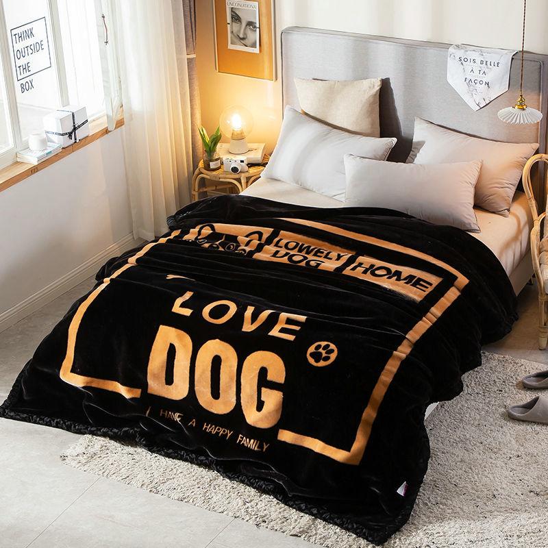 Coral Fleece Blanket Double-thickened French Fleece Sheets Double-sided Fleece Duvet Keeps Warm In Autumn and Winter