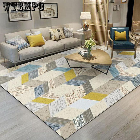 Geometric European Style Carpet Big Size Home Mat Modern Living Room Carpet Parlor Rugs