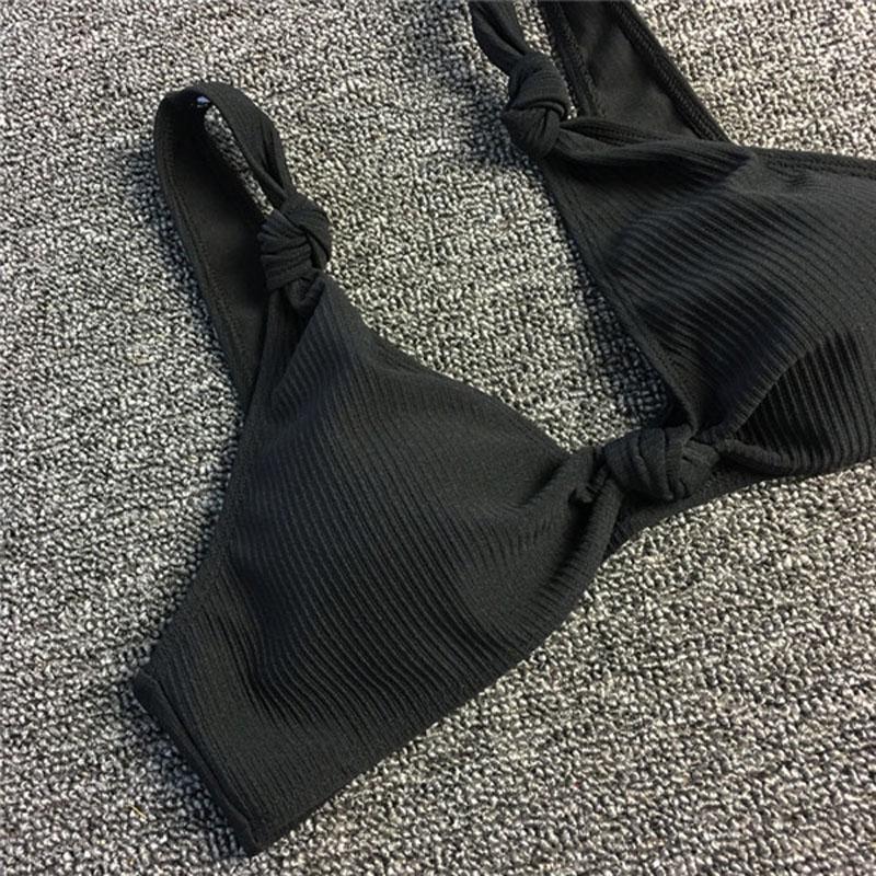 WTEMPO Fashion Solid Color Bikini Split Sexy Swimwear Swimwear