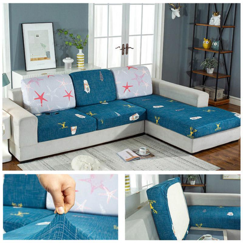 Stretch Sofa Seat Cushion Cover Sofa Covers for Living Room Removable Elastic Seat Chair Cover Furniture Protector