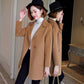 Wool Coat for Women Autumn Winter Women Suit Collar Single-Breasted Wool Coat Jacket Ladies Overcoat