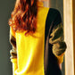 Turtleneck Color-blocking Split Sweater Women Autumn  Winter Women's Clothing Loose-fitting All-match Bottoming Sweater