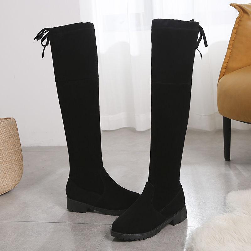 Autumn and winter boots woman high boots boots flat boots women trend wild snow boots