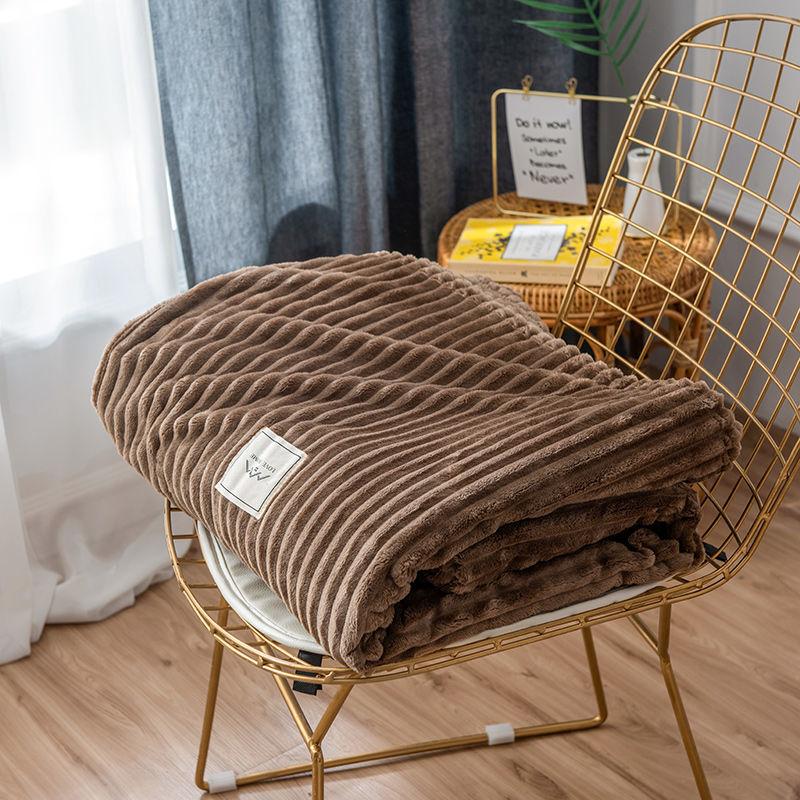 Skin-friendly Flannel Blanket Warm Napping Leisure Blanket Towel Blanket Single Double Summer Thin Blanket