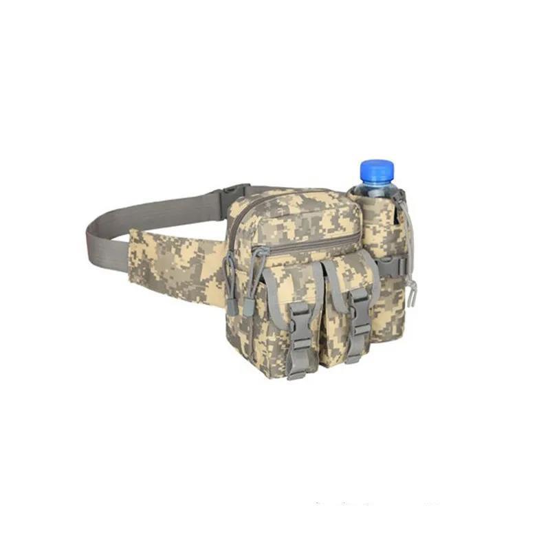 Men's Mountaineering Riding Multifunctional Water Bottle Pockets Outdoor Travel Hiking Pockets Sports Tactical Bag