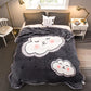 Blanket Coral Fleece Flannel Blanket Mattress Keeps Warm In Winter Thicken Plus Velvet Sheets Nap Sofa Cover Blanket Decoration Travel Blanket Warm