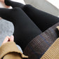 Threaded Vertical Leggings Women's Spring and Autumn High Waist and Thin Socks Wearing Pressure Artifact