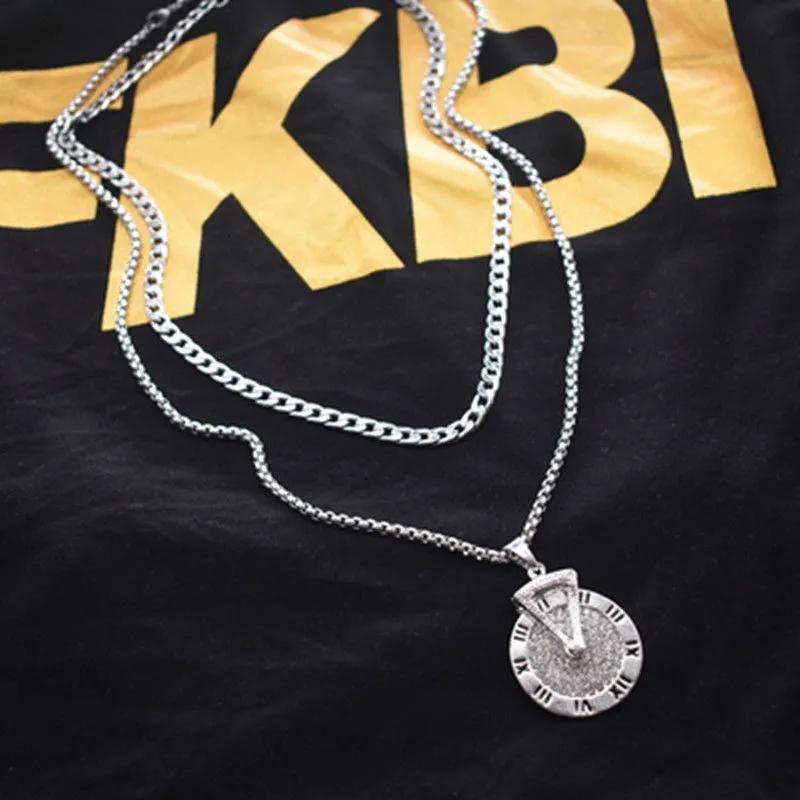 Black Skeleton Skeleton Men's Pendant Long Sweater Chain Couple Necklace Hip Hop Female Long Necklace Alien Personality Necklace Chain Necklaces