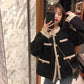 French Style Small Fragrance Coat Women's Spring and Autumn All-match Ladies Short Tops Outer Wear Ladies Long-sleeved Warm Coat Casual Loose