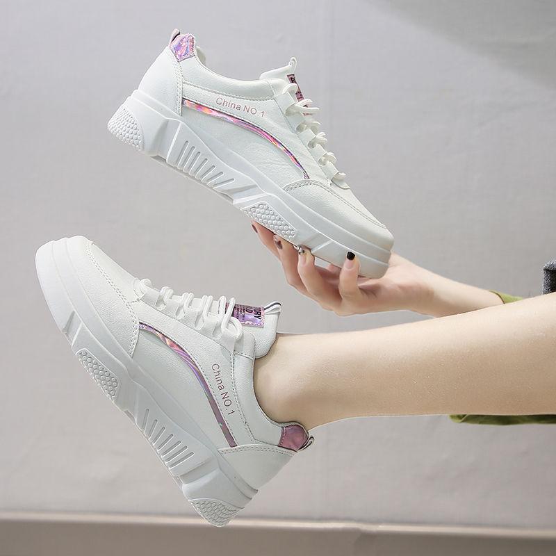 Korean Version of The Female Student Clearance Sports Shoes All-match Fashion Platform Shoes Military Training Running Shoes