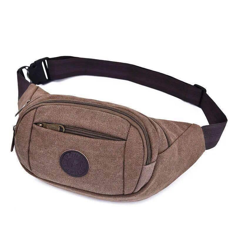 Men's and Women's Waterproof Large-capacity Multi-function Wallet Mobile Phone Pocket Canvas Wear-resistant Outdoor Sports Pocket