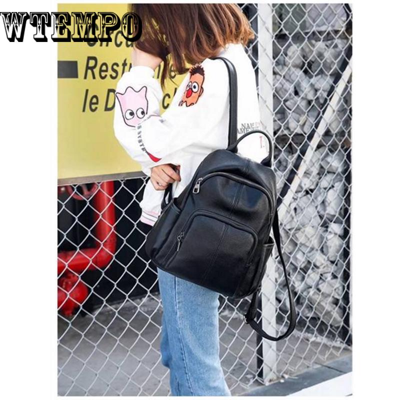Women's Backpack PU Leather Shoulder Bag Schoolbag Tote Satchel Bookbags