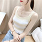Camisole Women's Striped Knitted Sexy Inner Wear Slim Sports Casual Simple Top