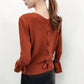 Flare Sleeve Sweaters and Pullovers Autumn Winter Knitted Sweater Women Fashion Korean Style Female