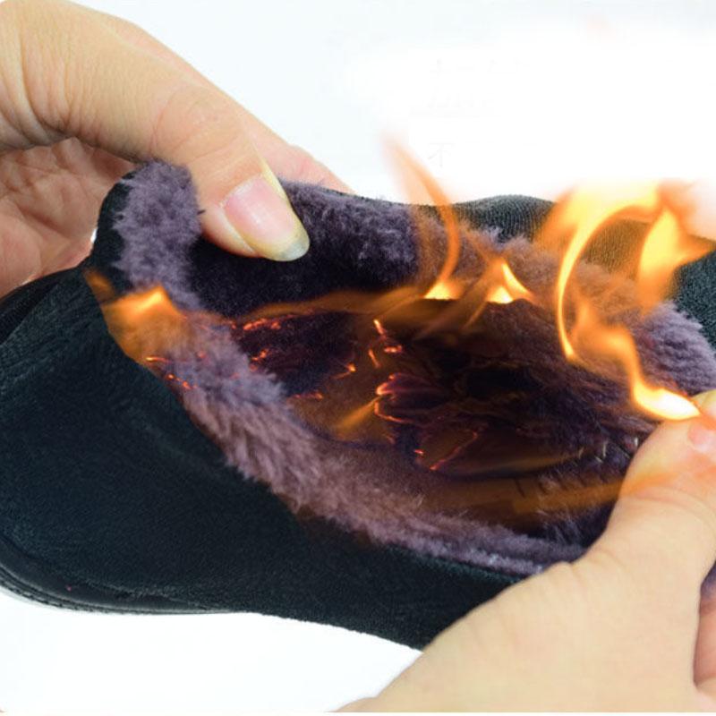 Women's Winter Plus Velvet Thick Warm Cotton Shoes Flat Non-slip and Waterproof Winter Shoes