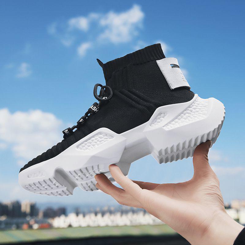 Men's Comfort Casual Shoes Fashion Sneakers Men's Shoes Outdoor Brand Casual Shoes Black