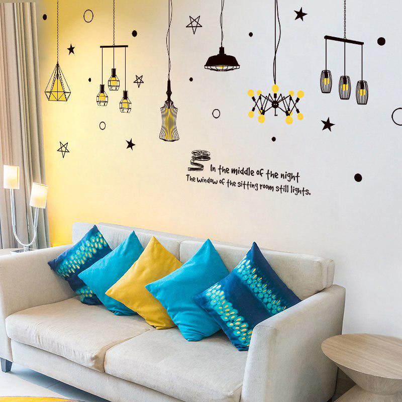 [Wall sticker ]Ceiling Lamp Wall Stickers For Kids Rooms Living Room Bedroom Kitchen Bathroom Art De