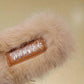 Women's Fluffy Slippers for Autumn and Winter Outer Wear Flat All-match Shoes
